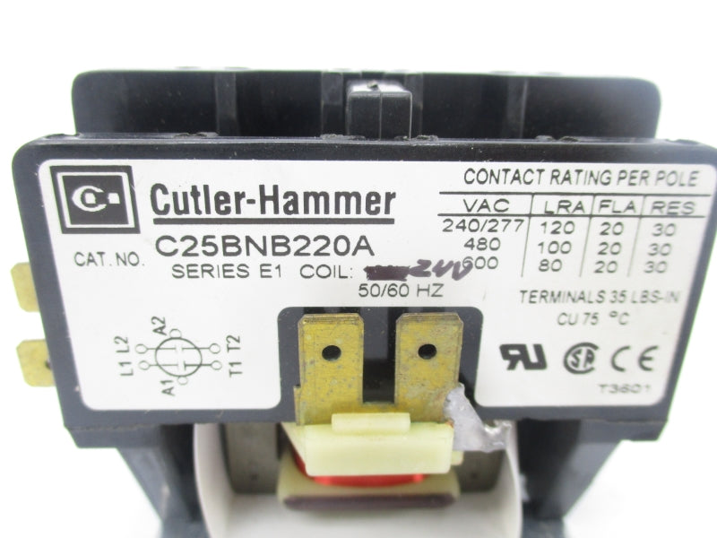 CUTLER HAMMER C25BNB220A SER. E1 24V NSNP