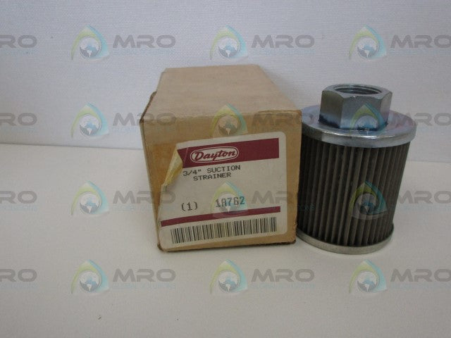 DAYTON 1A762 3/4 SUCTION STRAINER *NEW IN BOX*