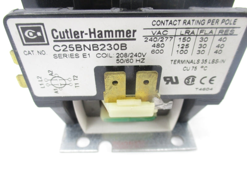 CUTLER HAMMER C25BNB230B SER. E1 208/240V UNMP