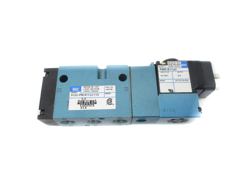 MAC 812C-PM-611JJ-112 24VDC  25-150PSI NSNP