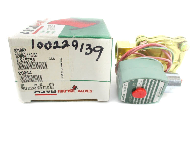 ASCO 8210G3 110/120V 5-250PSI 3/4" NSMP