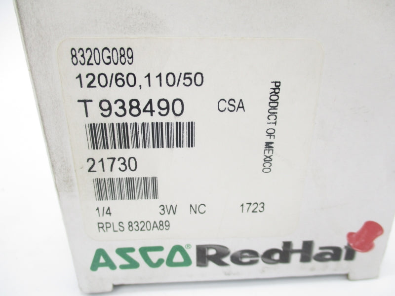 ASCO 8320G089 110/120V 110PSI 1/4" NSMP