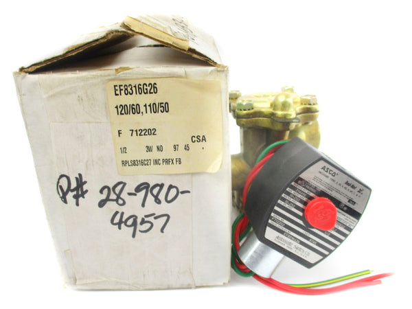 ASCO EF8316G26 110/120V 10-250PSI 1/2" NSMP