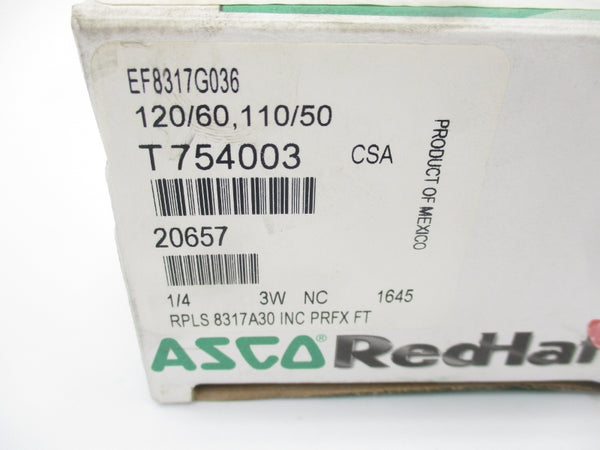 ASCO EF8317G036 110/120V 5-150PSI 1/4" NSMP