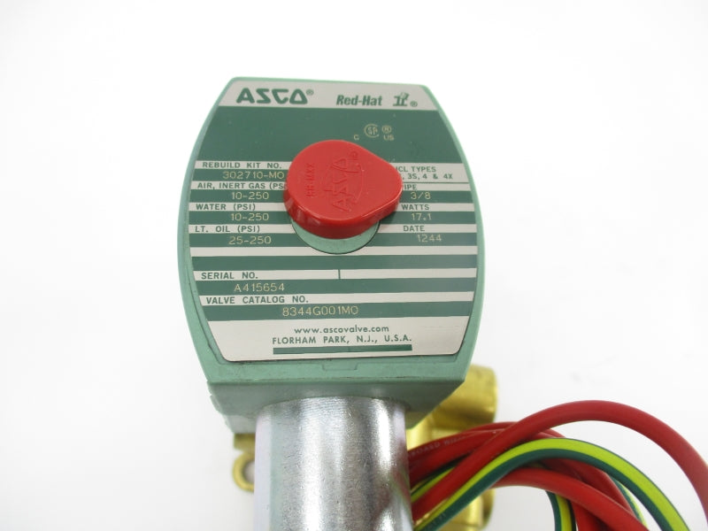ASCO 8344G001MO 115/120V 10-250PSI 3/8" NSNP