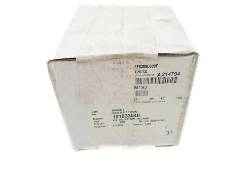 ASCO EF8300D009F 120V 3/8" NSFS