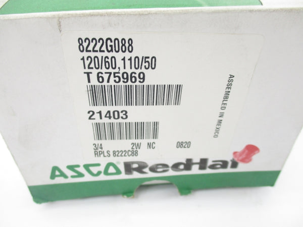 ASCO 8222G088 110/120V 125PSI 3/4" NSMP