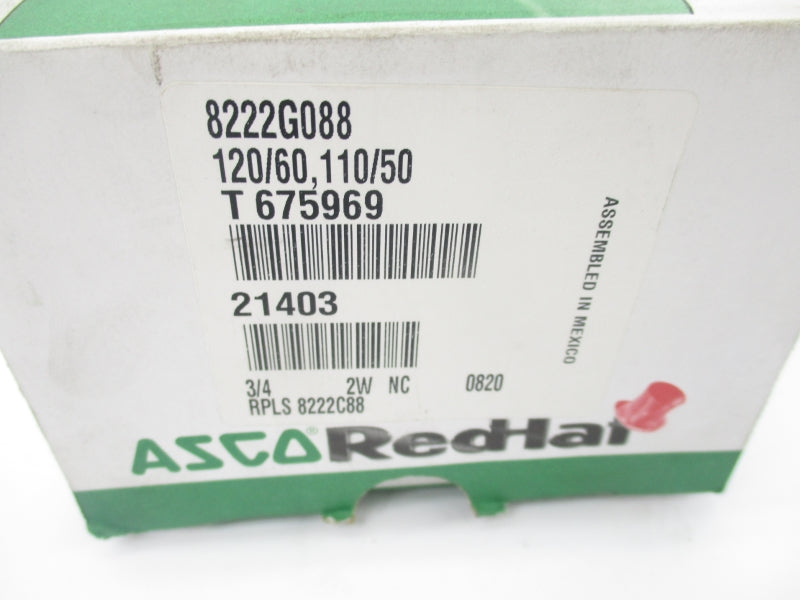 ASCO 8222G088 110/120V 125PSI 3/4" NSMP