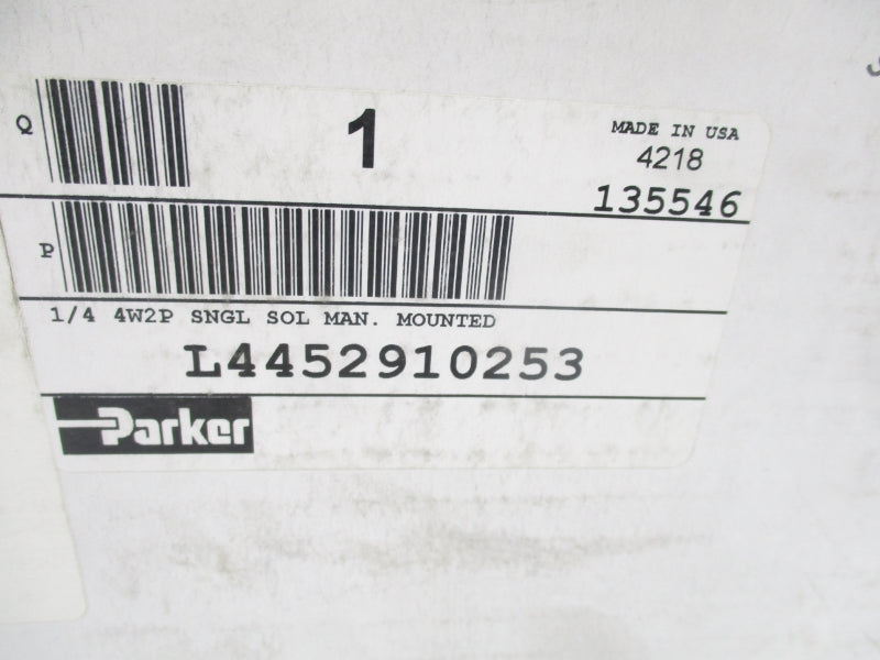 PARKER L4452910253 110/120VAC 140PSI NSMP