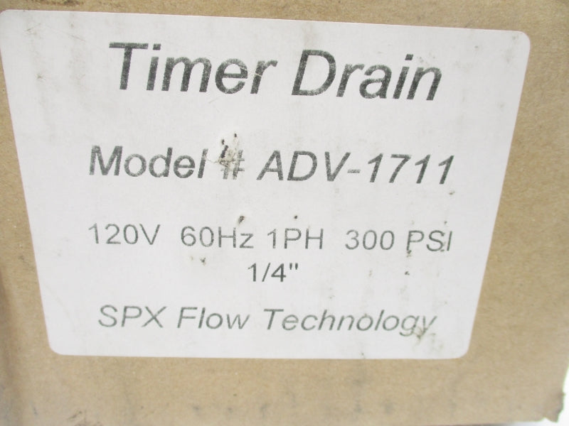 SPX ADV-1711 110/120V 0.14A 300PSI 1/4" NSMP