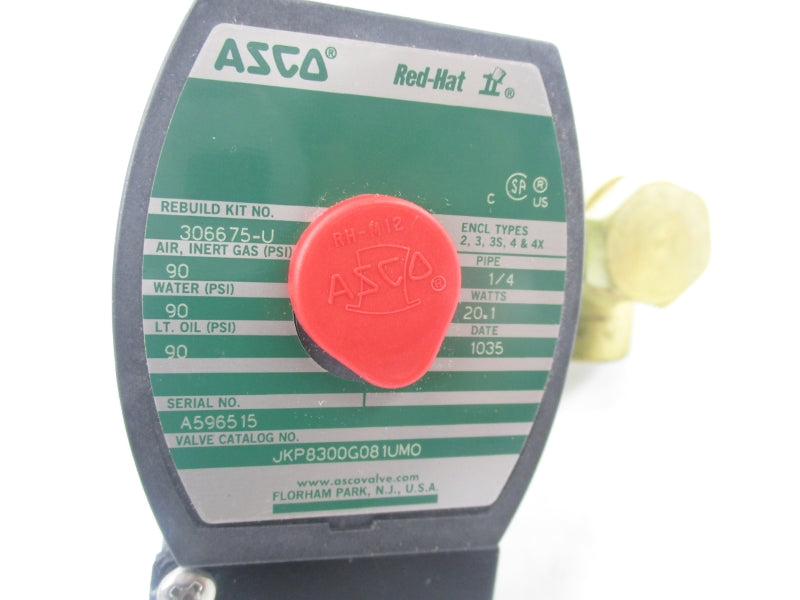 ASCO JKP8300G081UMO 120V 90PSI 1/4" NSNP