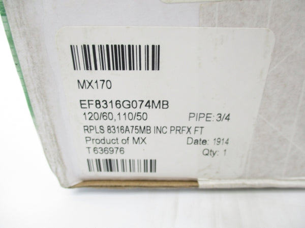 ASCO EF8316G074MB 110/120V 150PSI 3/4" NSFS