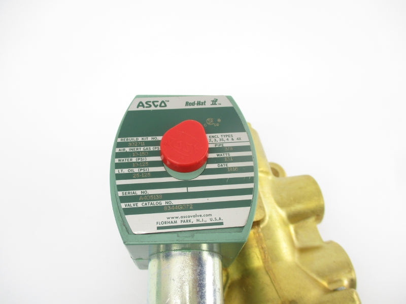 ASCO 8344G072 110/120V 10-125PSI 3/8" NSNP