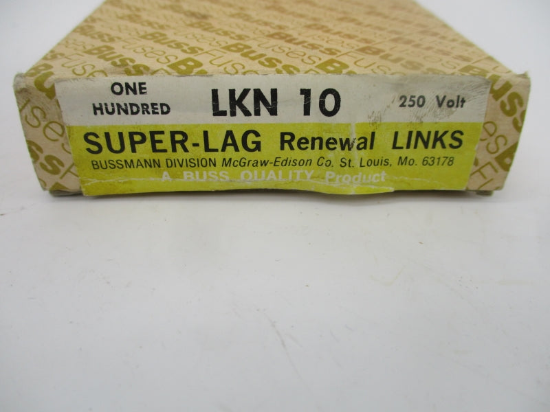 BUSSMANN LKN10 250V (PKG OF 100) NSMP