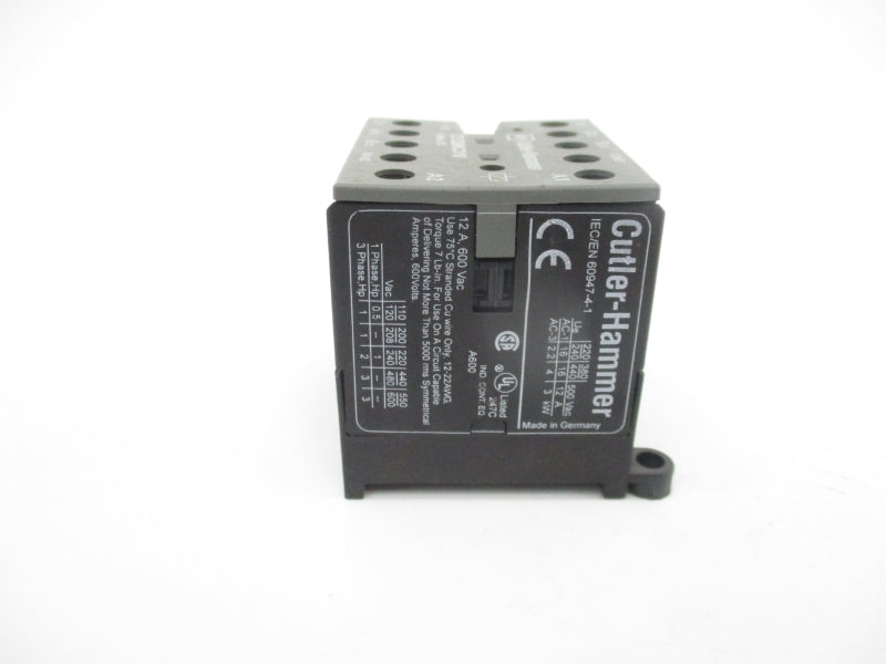 CUTLER HAMMER CE12BNC310 SER. A1 24VDC 12A NSNP