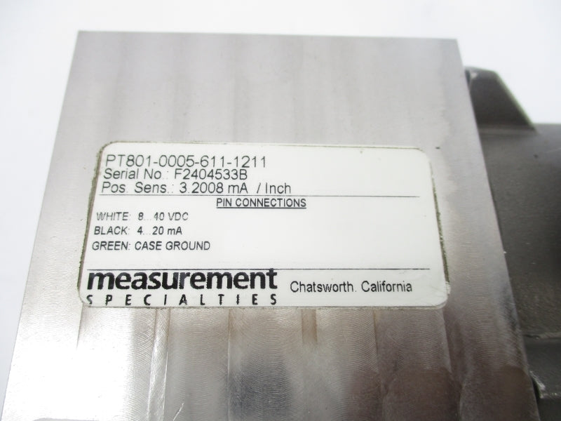 MEASUREMENT SPECIALTIES PT801-0005-611-1211 40VDC NSNP
