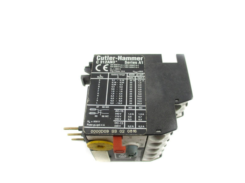 CUTLER HAMMER C312AN3K SER. A1 690VAC 6-9A UNMP