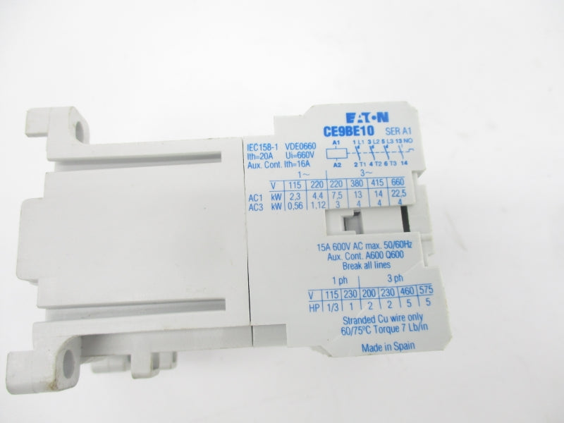 EATON CE9BE10 SER. A1 24VDC 15A UNMP