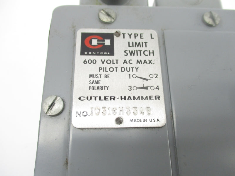 CUTLER HAMMER 10316H354B 600VAC UNMP