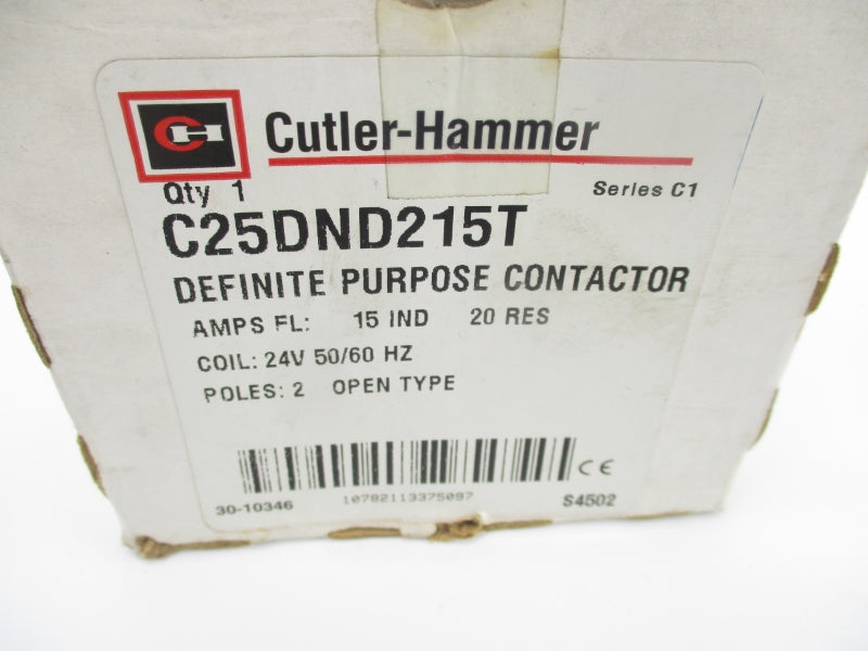 CUTLER HAMMER C25DND215T SER. C1 24V 15A NSNP
