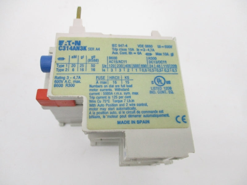 EATON C314AN3K SER. A4 690VAC 3-4.7A UNMP