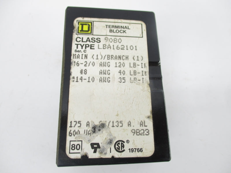 SQUARE D 9080LBA162101 600VAC 175A SER. C UNMP
