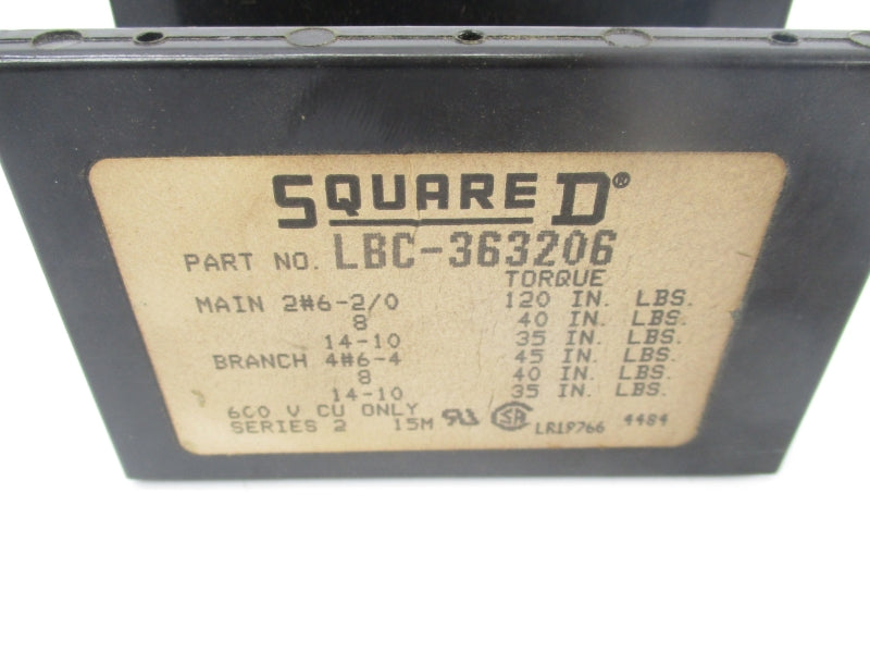 SQUARE D LBC-363206 SER. 2 600V UNMP