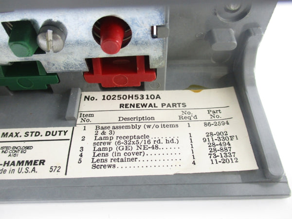 CUTLER HAMMER 10250H5310A 600VAC UNMP