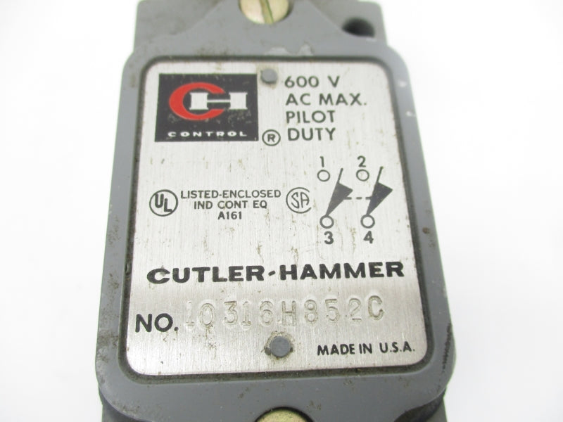 CUTLER HAMMER 10316H852C 600VAC UNMP