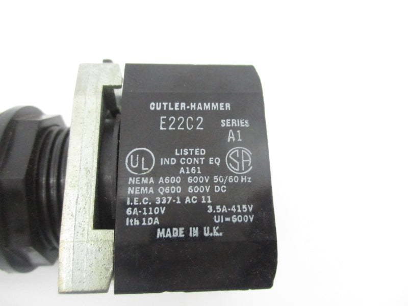 CUTLER HAMMER E22C2 SER. A1 600V 10A (AS PICTURED) NSNP