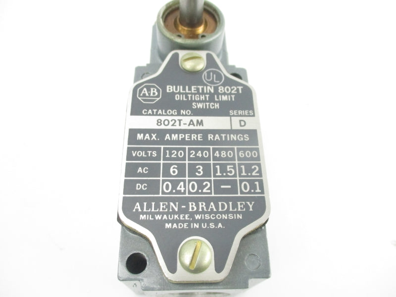 ALLEN BRADLEY 802T-AM SER. D 600V NSNP