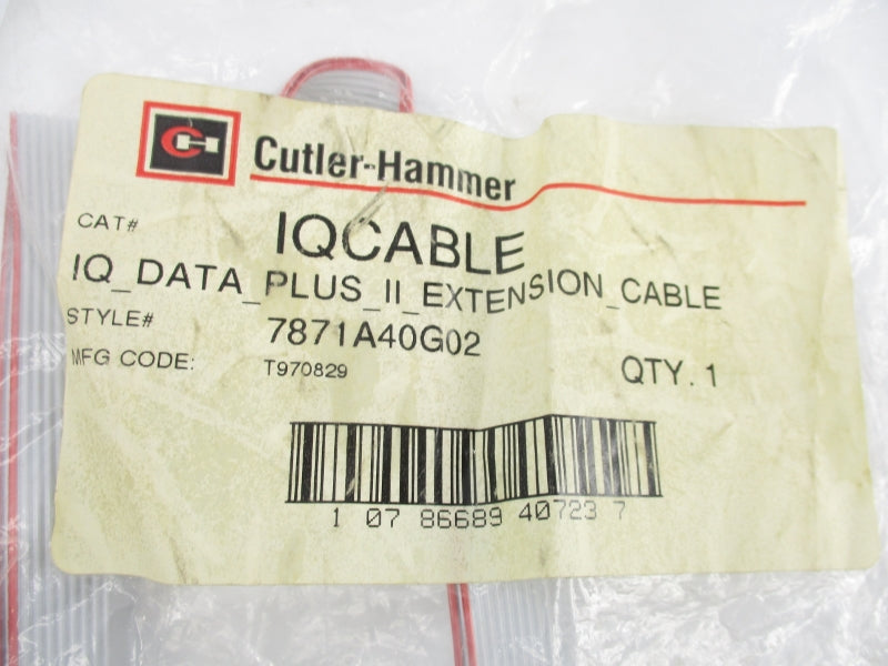 CUTLER HAMMER 7871A40G02 IQCABLE NSMP
