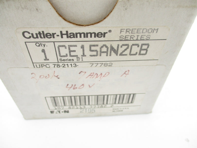 CUTLER HAMMER CE15AN2CB SER. B1 440-480V 7A NSMP