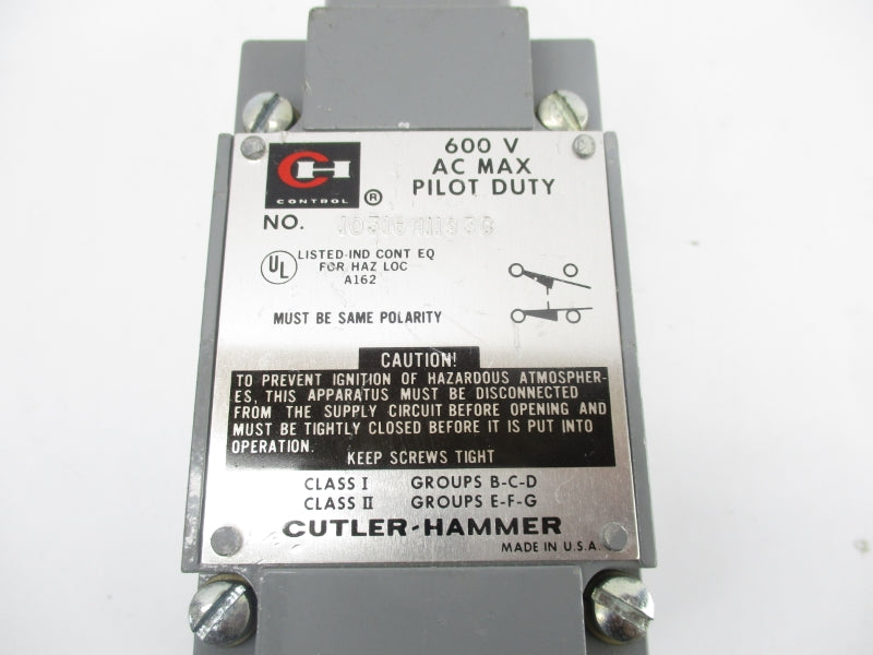 CUTLER HAMMER 10316H1193C 600V UNMP