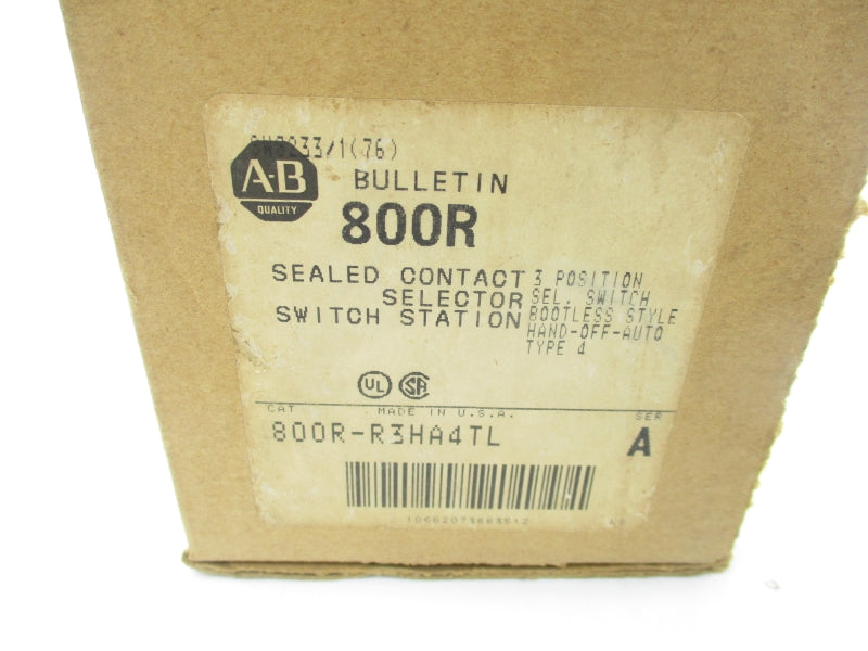 ALLEN BRADLEY 800R-R3HA4TL SER. A 600VAC (BR/WH) NSMP