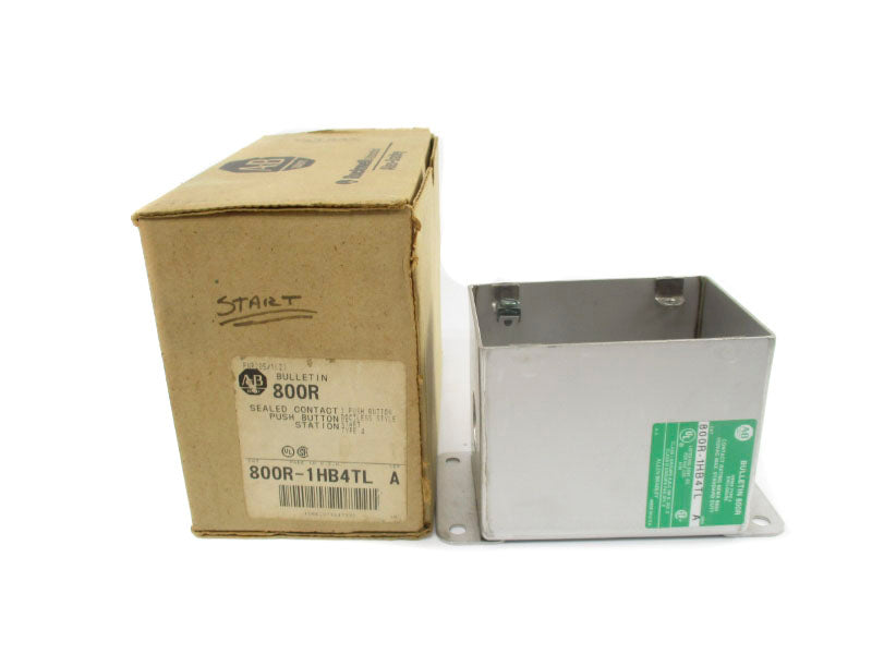 ALLEN BRADLEY 800R-1HB4TL SER. A 600VAC (BR/WH) (AS PICTURED) NSMP