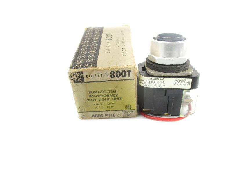 ALLEN BRADLEY 800T-PT16 SER. N 110-120V (BK/YL) (NO BULB) NSMP