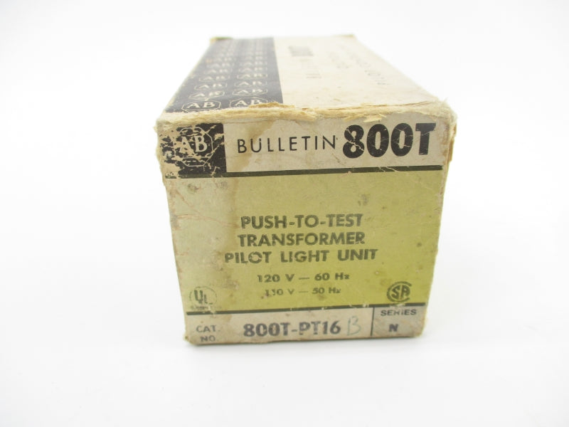 ALLEN BRADLEY 800T-PT16 SER. N 110-120V (BK/YL) (NO BULB) NSMP