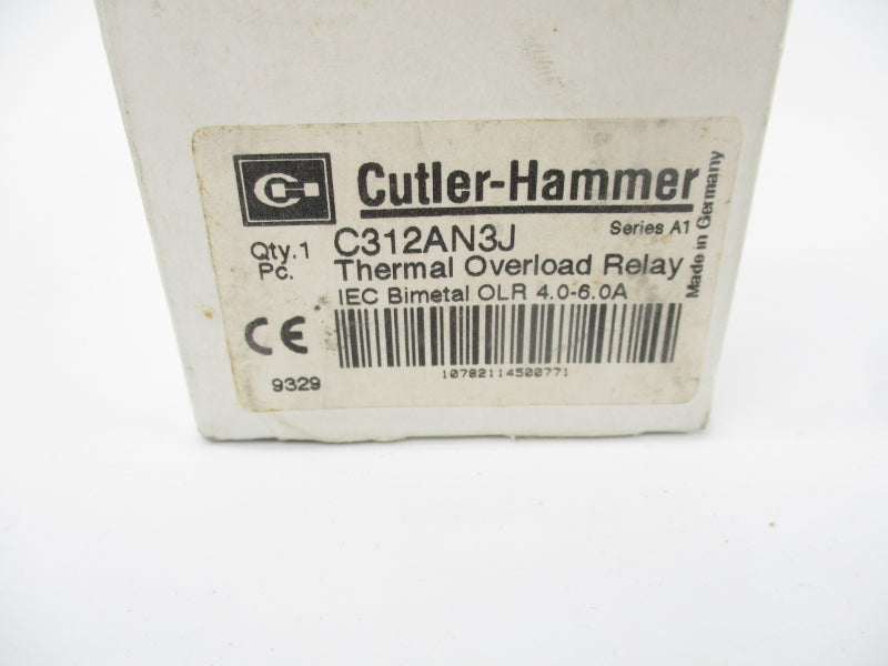 CUTLER HAMMER C312AN3J SER. A1 500V 4-6A NSMP