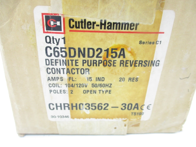 CUTLER HAMMER C65DND215A SER. C1 104/120V 15A NSMP
