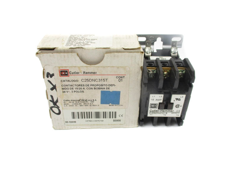 CUTLER HAMMER C25DNC315T SER. C1 24V 15A NSMP