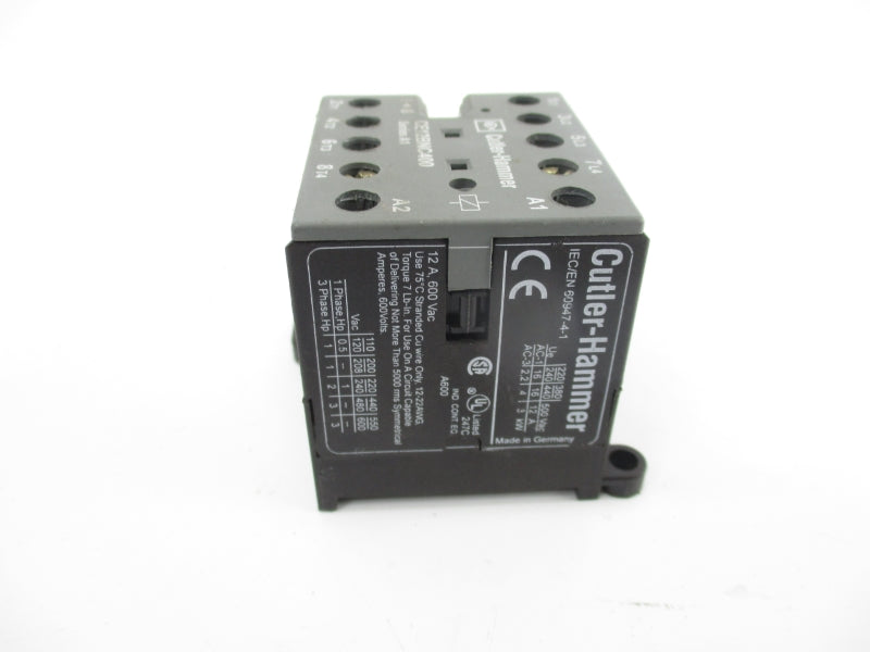 CUTLER HAMMER CE12BNC400 SER. A1 110-125V 12A NSNP