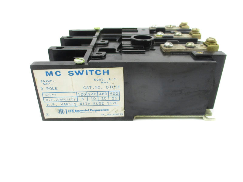 ITE D10S1 600VAC 30A UNMP