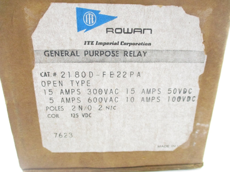 ITE 2180DFE22PA 120-130VDC 15A NSMP