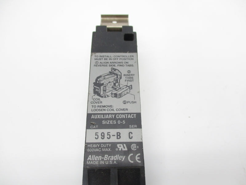 ALLEN BRADLEY 595-B SER. C 600VAC UNMP