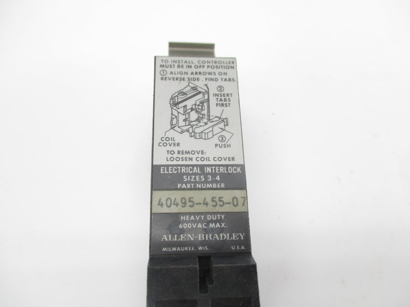 ALLEN BRADLEY 40495-455-07 600VAC UNMP