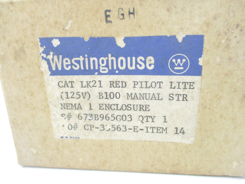 WESTINGHOUSE 673B965G03 LK21 125V NSMP