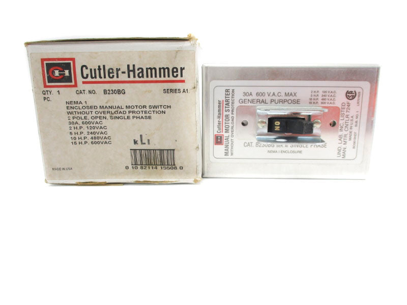 CUTLER HAMMER B230BG SER. A1 600VAC 30A NSMP