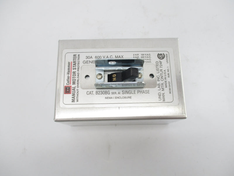 CUTLER HAMMER B230BG SER. A1 600VAC 30A NSMP