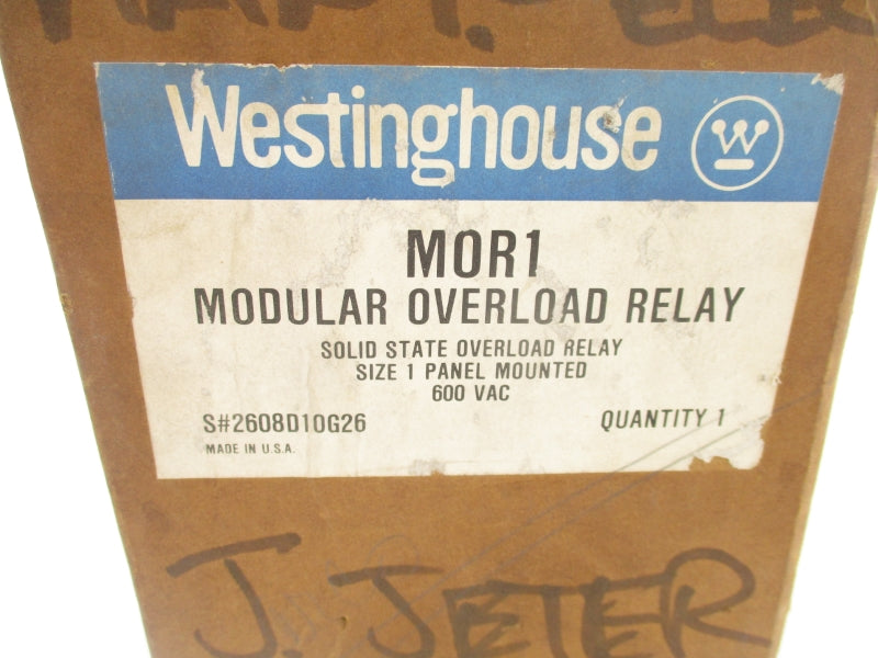 WESTINGHOUSE 2608D10G26 MOR1 600VAC 27A NSMP